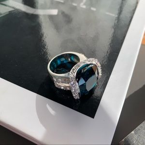 STERLING SILVER Cocktail Estate Ring